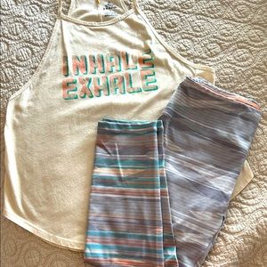 Womens Prana Leggings & Tank Top